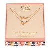 FAO Schwarz Gold Tone Princess and Queen Mommy and Me Duo Necklace Set - 2 of 2