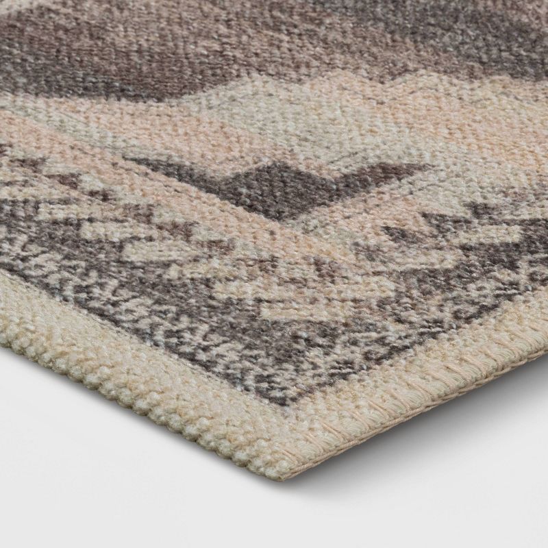 Cromwell Washable Printed Persian Style Rug Tan - Threshold™, 4 of 12