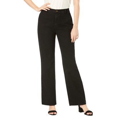 Jessica London Women's Plus Size True Fit Stretch Denim Wide Leg Jean
