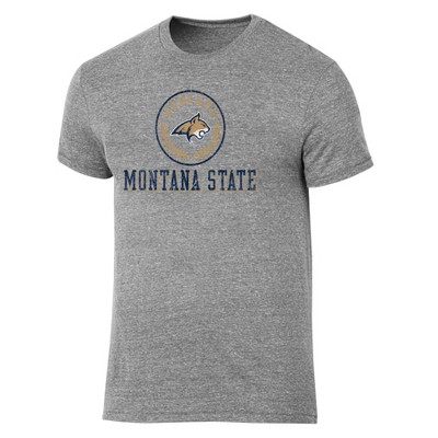 NCAA Montana State Bobcats Men's Gray Tri-Blend T-Shirt