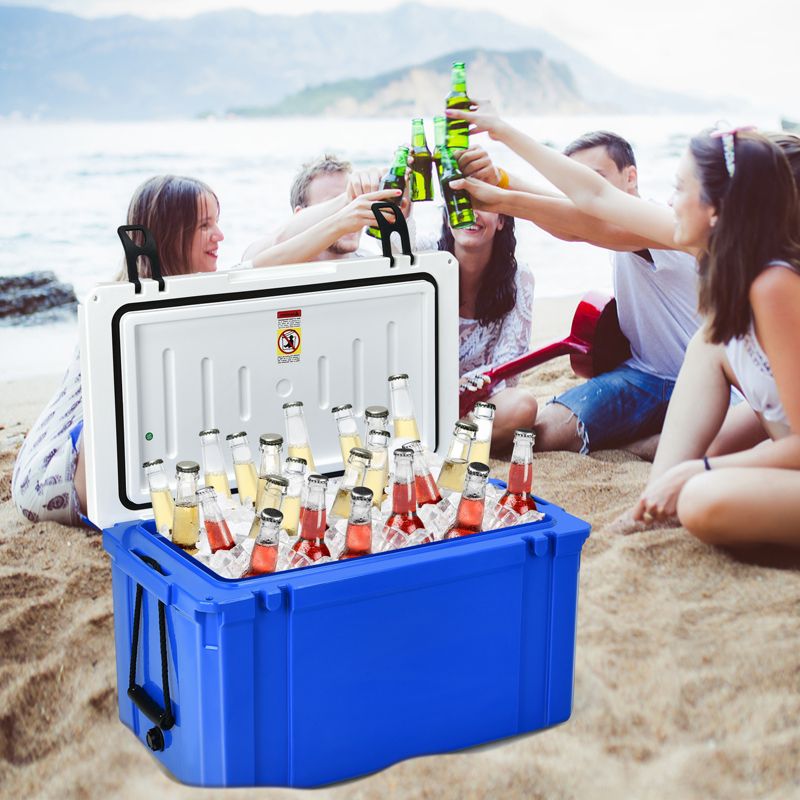 Tangkula 79Quarts Portable Cooler Camping Ice Chest with Stainless Handles for BBQ&hiking&outdoor activities, 3 of 9