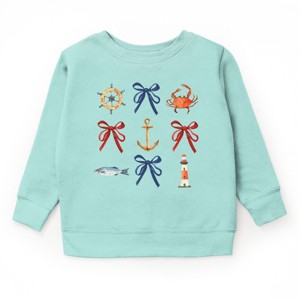 The Juniper Shop Coquette Nautical Collage Youth Sweatshirt - 1 of 4
