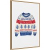 Amanti Art 23"x33" Norwegian Wool Jumper by Pictufy Studio Framed Canvas Wall Art Print - 2 of 4