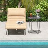 Tangkula Outdoor Metal Patio End Side Table Weather Resistant for Garden Balcony Yard - 3 of 4