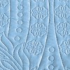 Collections Etc Demi Oversized Textured Medallion Design Scalloped Edge Bedspread - 3 of 3