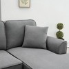 NicBex U-Shaped Modular Sectional Sofa Modern Convertible Upholstered 7 Seat Sofa with 3 Pillows for Living Room,Apartment - 4 of 4