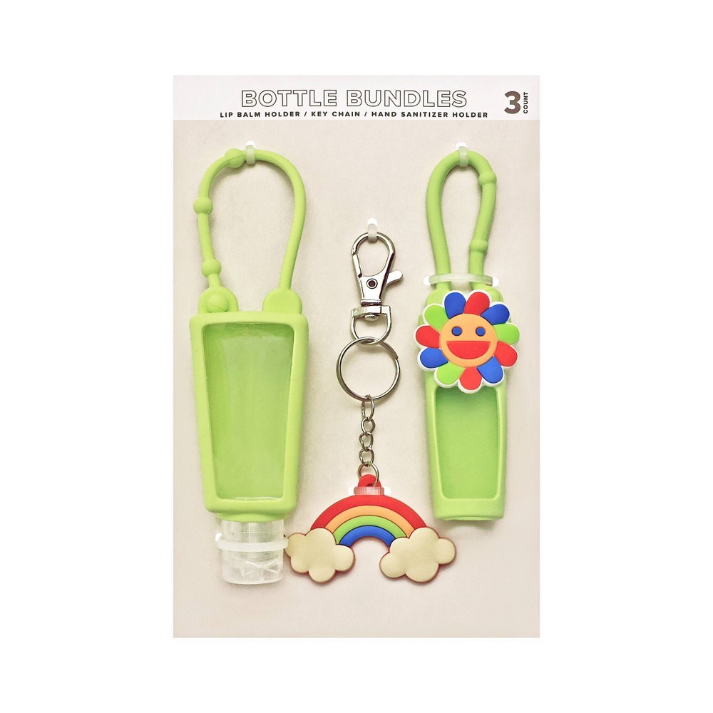 Bottle Bundle - Keychain, Lip Balm and Hand Sanitizer Holder Rainbow - Bullseye's Playground™