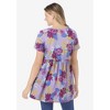 Woman Within Short-Sleeve Empire Waist Tunic - 3 of 4