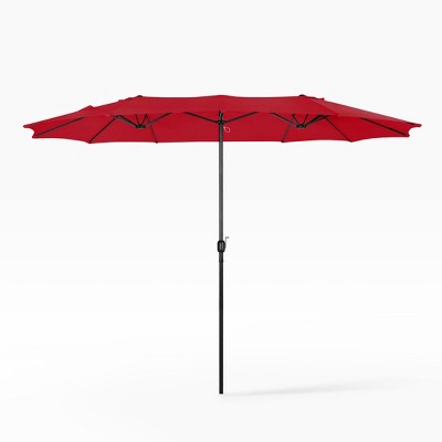 WestinTrends 15 x 9 Ft Double Sided Outdoor Twin Patio Market Table Umbrella