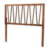 Baxton Studio Rahela Mid-Century Modern Ash Walnut Finished Wood Queen Size Headboard - 2 of 4