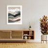 Amanti Art Nordic landscape mountain range 06 by Little Dean Wood Framed Wall Art Print - 4 of 4