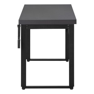 Vynxaria Modern 48" Adjustable Standing Computer Desk Grey Laminate Black Metal Frame for Home Office Laptop Work - 1 of 4