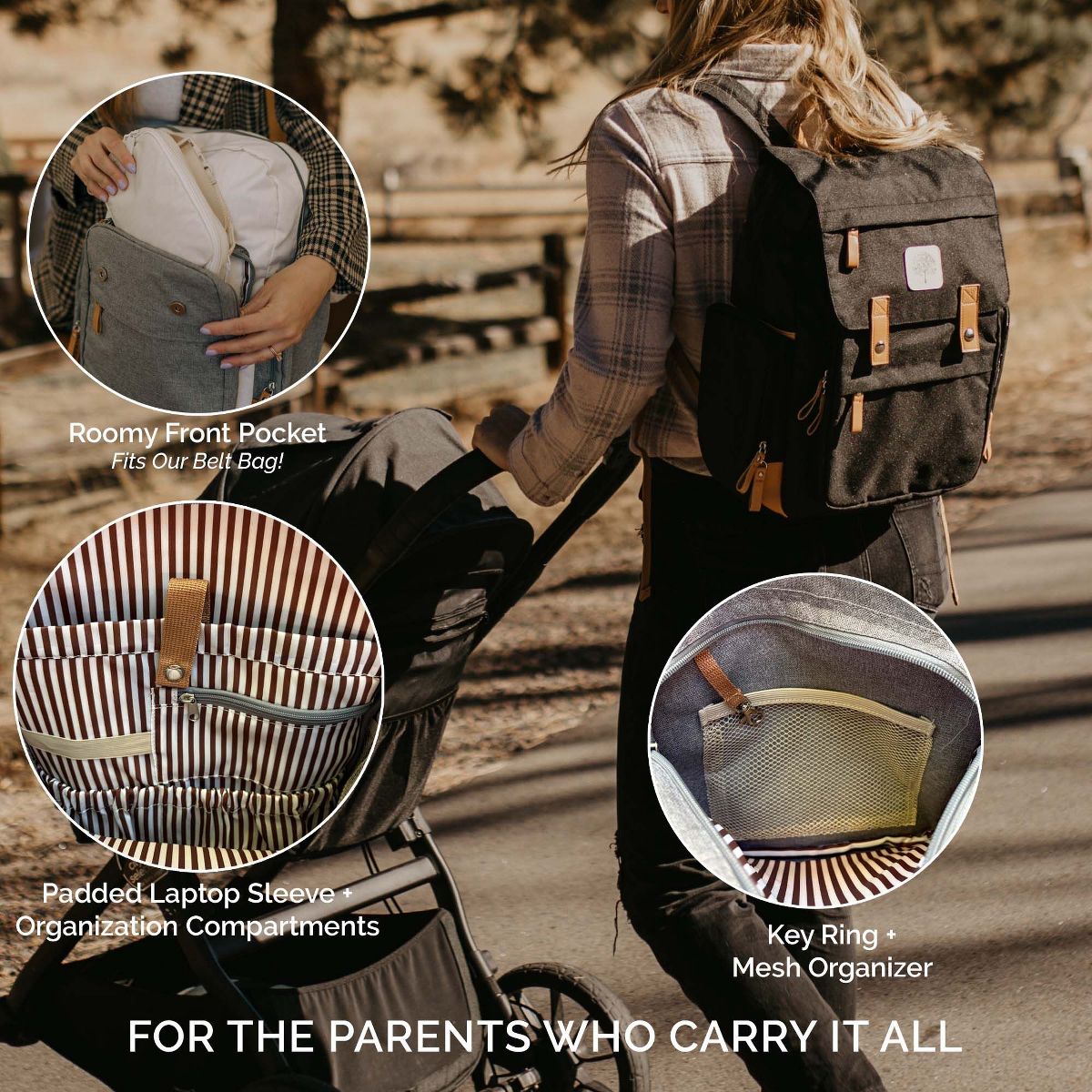 Parker Baby Co. Diaper Backpack - thumbnail 6