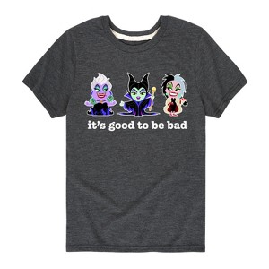 Boys' - Disney Villains - It's Good To Be Bad Short Sleeve Graphic T-Shirt - 1 of 4