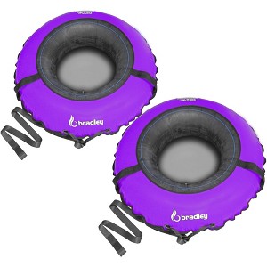 Bradley Set of 2 heavy duty tubes for floating the river; Whitewater tube; Rubber inner tube with cover for river floating; river raft - 1 of 4