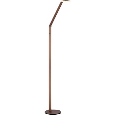 Possini Euro Design French Floor Lamp LED Adjustable 61" Tall French Bronze Dimmer Switch for Living Room Reading Bedroom Office