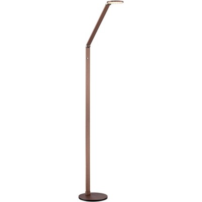 Possini Euro Design French Floor Lamp LED Adjustable French Bronze Dimmer Switch for Living Room Reading Bedroom Office