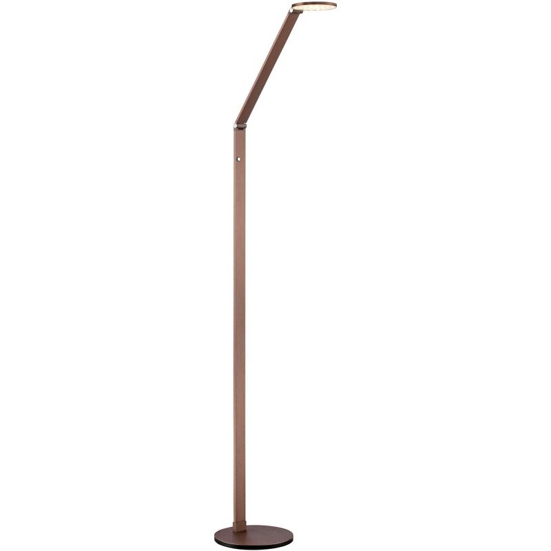 Possini Euro Design Magnum Modern Task Floor Lamp 61" Tall French Bronze Brown Metal LED Adjustable for Living Room Reading Bedroom Office House Home, 1 of 10