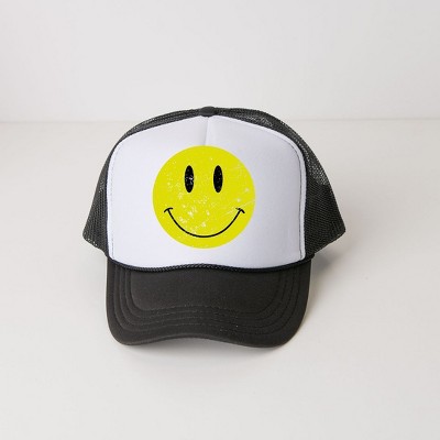 The Juniper Shop Distressed Smiley Face Youth Foam Trucker Hat
