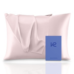 Kickoff 100% Organic Mulberry Soft Silk Pillowcase, Hidden Zipper, Highest 6A+ Grade 22 Momme Cooling For Hair & Skin, Hypoallergenic, Pillow Cover - 1 of 4