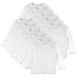 Honest Baby 10-Pack Organic Cotton Long Sleeve T-Shirts - 1 of 3