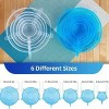 12pcs Flexible Silicone Bowl Covers, ElasticFood Storage Lids, Reusable, Dishwasher AndMicrowave Safe, Airtight Leakproof For Fresh Food Storage - 3 of 4