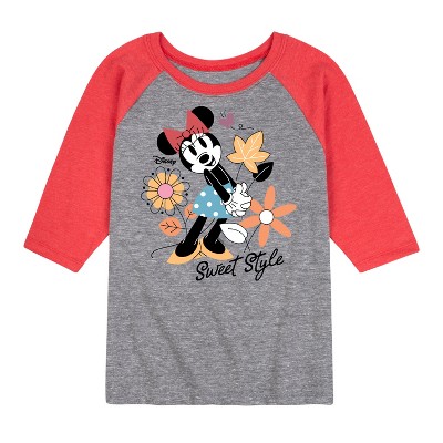 Boys' - Disney - Minnie Mouse Sweet Style Raglan Graphic T-Shirt