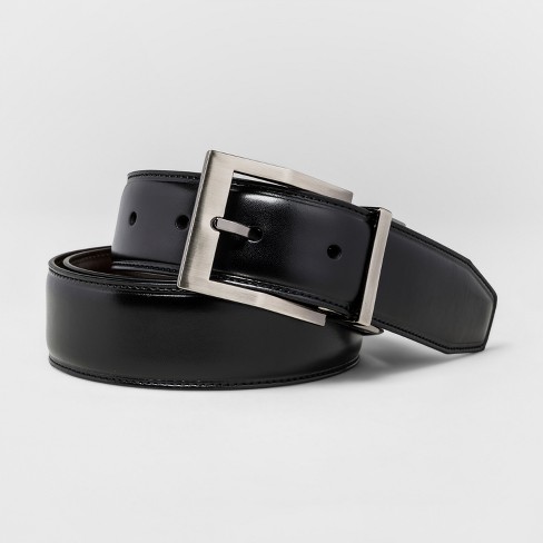Men's Swissgear Reversible Contemporary Buckle Belt - Black/brown