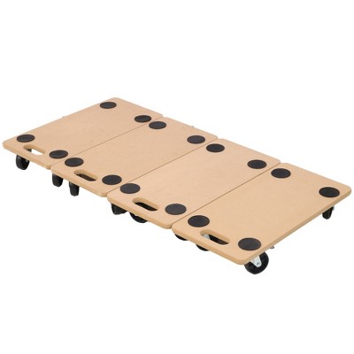 Skran Furniture Moving Dolly, Heavy Duty Wood Rolling Mover with WheelsHeavy Items, Securely Holds 500 Lbs