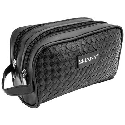 SHANY Woven Toiletry Handbag Dopp Kit - Black