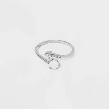 Sterling Silver Opal Band Ring - A New Day™ Silver