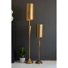 Antique Gold Table Lamp with Metal Barrel Shade – 40 Inch Tall Modern Lighting By kalalou - 2 of 4