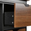 Vynxaria 55.5" Farmhouse Kitchen Island with Drop Leaf, Storage & Power Outlet - 3 of 4