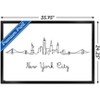 Trends International Line Art Skyline - New York City Framed Wall Poster Prints - 3 of 4