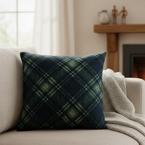 Cotton-Polyester Woven Pillow ESCAPE TO NATURE 17x17 Inch by Manual Woodworkers and Weavers - 1 of 3
