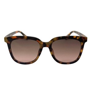 Women's Recycled Plastic Square Tortoise Print Sunglasses - Wild Fable™ Brown - 1 of 2