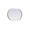 Elegant Lighting Metal Frame Oval Mirror 20x30 - 4 of 4