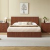 KTMBDW Queen/King Size Lift Up Storage Bed Frame, Fluted Wooden Platform Bed Frame with Lifting Storage, No Spring Box Needed/Noise Free - 2 of 4