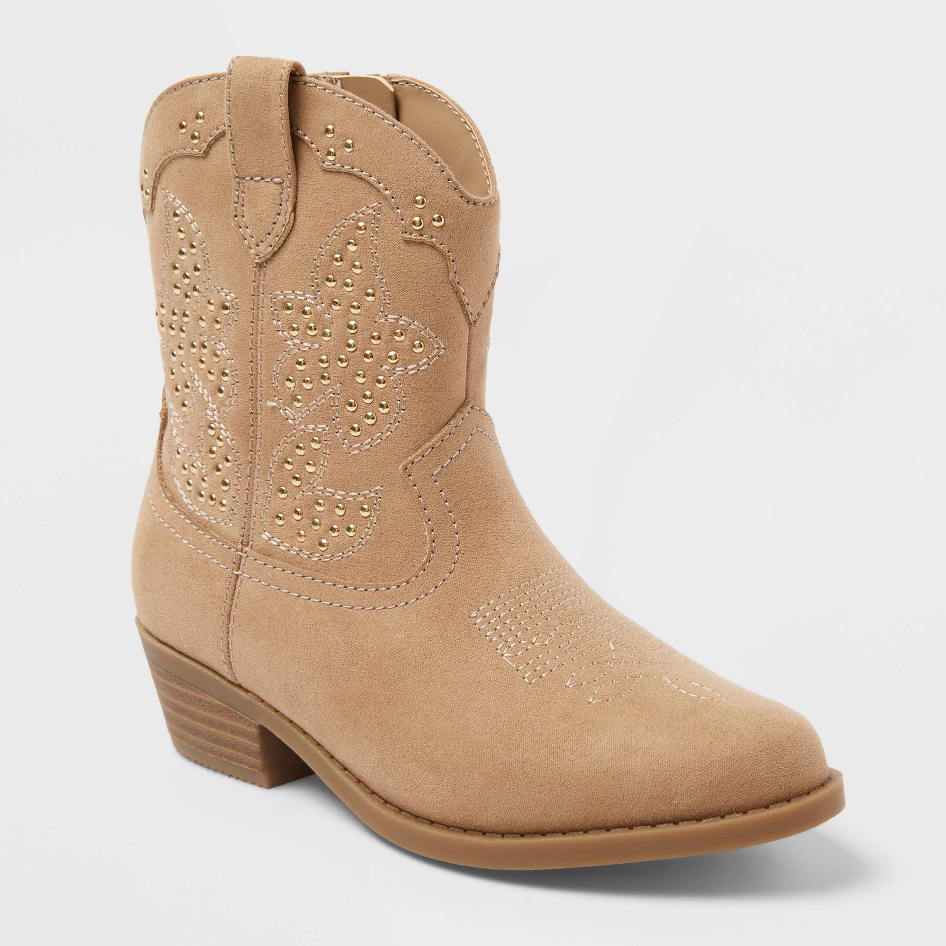 Kids' Elma Studded Western Boots - art class™ Tan