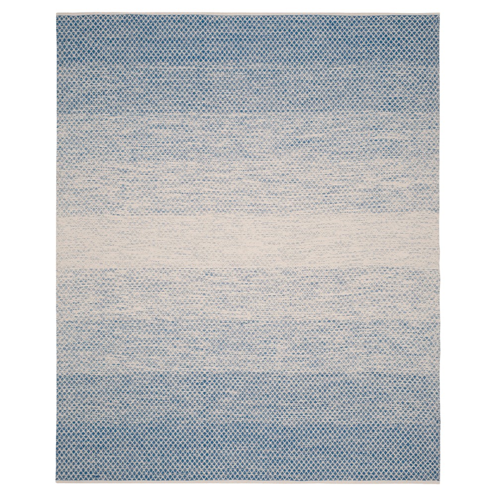 Blue/Ivory Geometric Flatweave Woven Area Rug 8'x10' - Safavieh