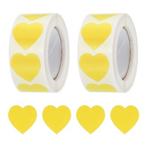 Unique Bargains Self-Adhesive Heart Decorations Stickers for Envelope Wedding 1000 Pcs - 1 of 4