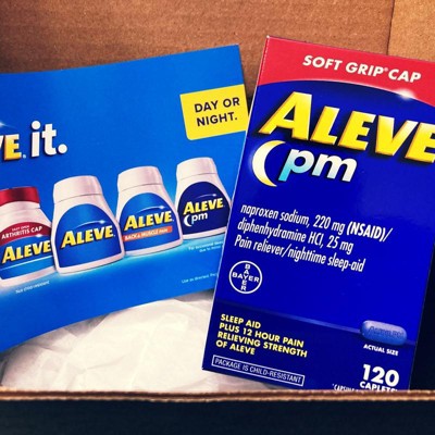 Aleve® PM with Soft Grip Cap for Sleeplessness Due to Minor Pain