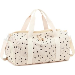 Generic Duffle Bag for Gym Sports Women Girls Workout Travel Bag Weekender with Shoe Compartment - 1 of 4