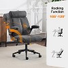 VINGLI Rolling Ergonomic Office Desk Chair with Padded Flip-up Arms, 360° Swivel High Back Executive Computer Chair with Wheels, - 4 of 4
