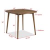 NicBex Dining Table 54" Counter Height Expandable 18" Leaf Gray Finish Dining Table for Kitchen - 3 of 3