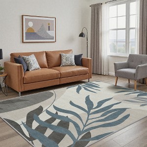 Abynow Geometric Waterproof Outdoor Area Rug - 1 of 4