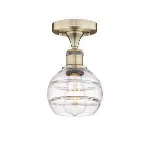Rochester - 1 Light Semi-Flush Mount In Industrial Style-8 Inches Tall and 5.88 Inches Wide - 1 of 1