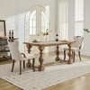 KTMBDW Velvet Dining Chair Set of 2, Upholstered Dining Room Chair, Wood Accent Chair with Nailed Trim - 3 of 4