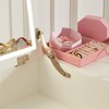 Small Makeup Vanity Table, Dresser Desk with 2 Drawers , Flip Top Mirror Organizer, Makeup Dressing Table for Bedroom - 3 of 4
