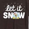 Men's - SpongeBob SquarePants - Let It Snow Christmas Short Sleeve Graphic T-Shirt - 2 of 4